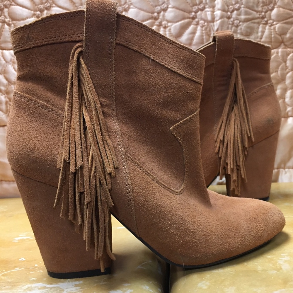 Jessica Simpson leather suede boots 7.5